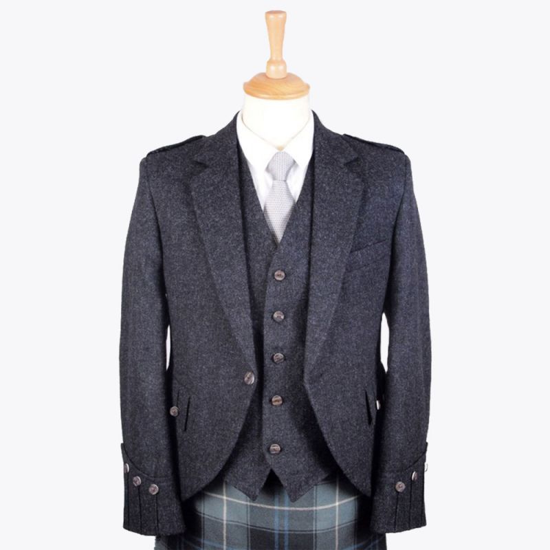 Argyll Tweed Jacket - Charcoal Argyll Tweed Jacket - Charcoal