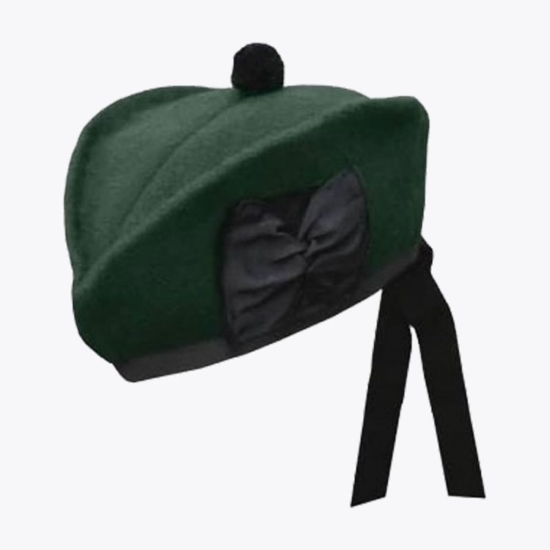 Dark Green Glengarry Hat Dark Green Glengarry Hat