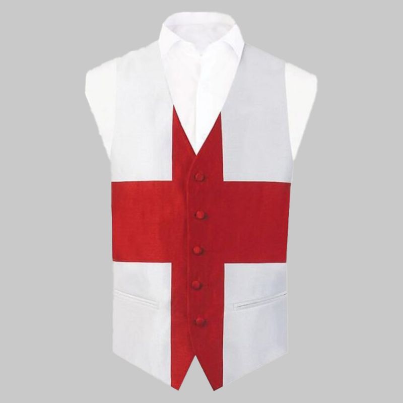 England ST Georges Design Waistcoat