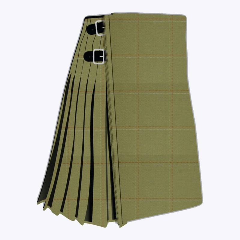 Heriot Estate Check Tweed Tartan Kilt