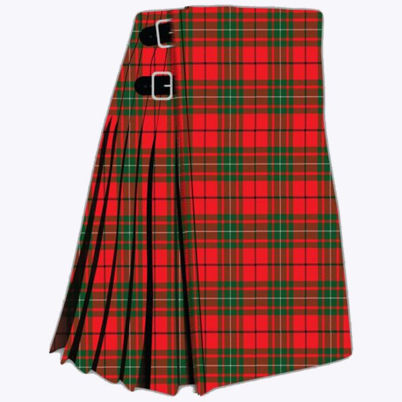 MacAuly Red Modern Tartan Kilt