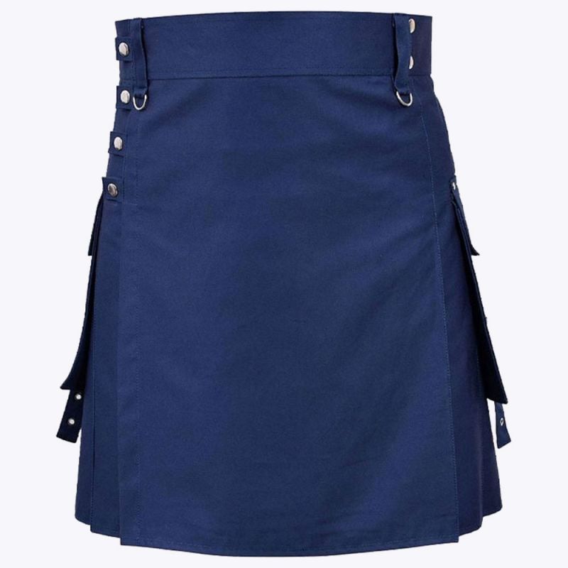 Navy Blue Fashion Kilt Navy Blue Fashion Kilt