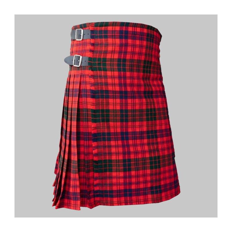 Red Rose Modern Tartan Kilt
