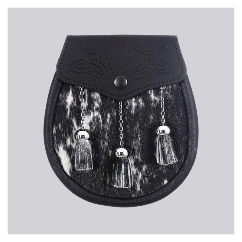 Semi Dress Celtic Modren Calfskin Embossed Sporran Semi Dress Celtic Modren Calfskin Embossed Sporran