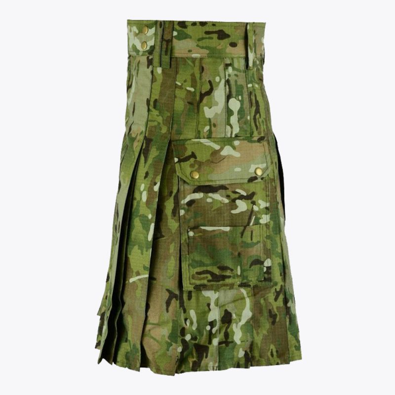 Tactical Multicam Utility Kilt For Men
