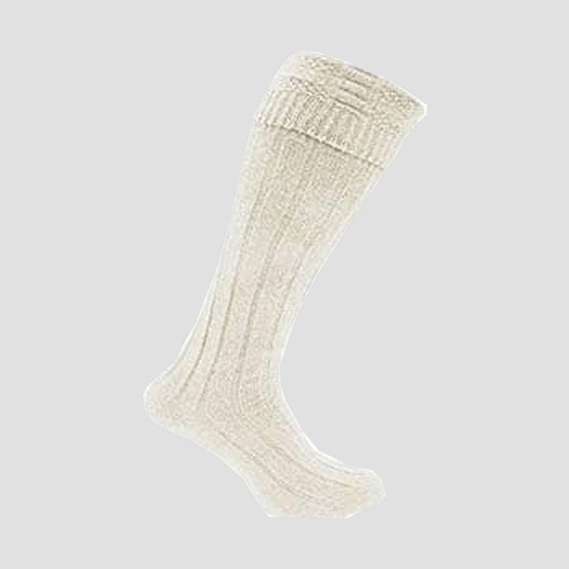 White Kilt Socks