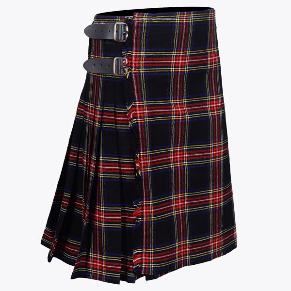 Black Stewart Tartan kilt