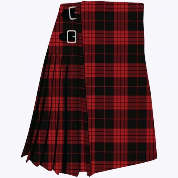 Cameron Black and Red Dress Modern Tartan Kilt