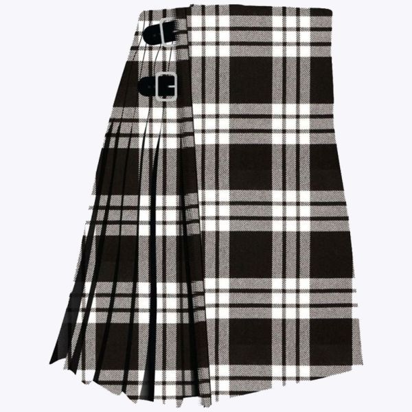 MacFarlane Black & White Tartan Kilt