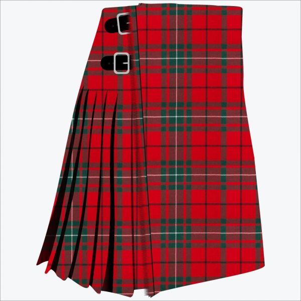 MacAuley Red Modern Tartan Kilt
