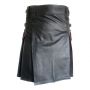Black And Red Leather Hybrid Kilt thumbnail