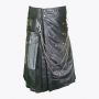 Black Leather Kilt in Gothic Style
 thumbnail