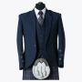 Men’s Blue Tweed Scottish Kilt Jacket with Waistcoat thumbnail