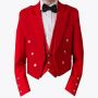Red Prince Charlie Jacket With Waistcoat thumbnail
