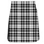 Scott Black And White Modern Women Tartan Kilt thumbnail