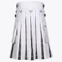 White Cotton Utility Hybrid Kilt
 thumbnail